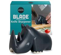 OTOTO Blade Knife Sharpener - Keep Knife Sharper with the Best Knife Sharpener - Fun Kitchen Gadgets BPA-free & Dishwasher-Safe Kitchen Knife Sharpener - Dimensions: 3.62 x 1.69 x 2.09 inches