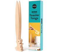 OTOTO Bernie Bunny - Pinze per tostapane, pinze per tostapane, pinze in legno multiuso per antipasti, utensili in legno e simpatici gadget da cucina