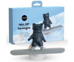 Ototo - Chill Cat Squeegee - Muted Grey And Dark Blue - Compact NUOVO