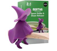 OTOTO Poggiamestolo Silicone - Poggia Mestolo per Piano Cottura - Gadget Cucina Divertenti per Pentola Senza BPA, Porta Mestolo (Agatha)