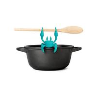 OTOTO Poggiamestolo Silicone - Poggia Mestolo per Piano Cottura - Gadget Cucina Divertenti per Pentola Senza BPA, Porta Mestolo (Aqua Granchio)