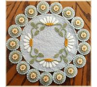 OTR Felt Summer Breeze Penny Rug Kit Pre Washed Wool Applique Kit Flower Pattern
