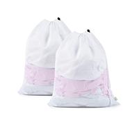 OTraki 2 Pezzi Retina per Lavatrice, 50x60cm Sacchetto Lavatrice Grandi Sacco Biancheria Sporca Con Couliss Laundry Bag Riutilizzabili per Bucato Asciugatrice per Delicati Tende Maglieria
