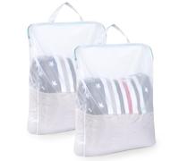 OTraki 2 Pezzi Sacchetti Lavatrice, 60x80cm Retina per Biancheria, Sacchetto Scarpe Lavatrice, Riutilizzabili Proteggi Reggiseno, Rete Resistente allo Strappo & Ultra Fine