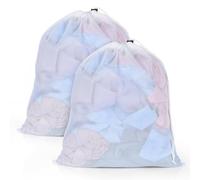 OTraki 2 Pezzi Sacchetti Lavatrice Biancheria, 40x50cm Retina per Lavatrice con Couliss e Fibbia di Bloccaggio Laundry Bag per Proteggere Indumenti Delicati Camicetta, Reggiseno