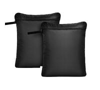 OTraki Sacco Portabiancheria Sporca 50x60cm 2 Pezzi, Sacco Biancheria Sporca Viaggio Riutilizzabile, Sacchetti Impermeabili con Zip per Sportiva，Laundry Bag&Wet Bag, Nero