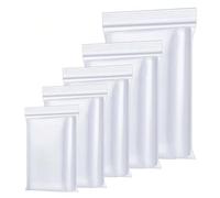 OTraki 500x sacchetti chiusura ermetica, 5 misure sacchetto di plastica trasparente antistrappo Sacchetto di plastica con cerniera, sacchetti con zip riutilizzabili