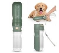 OTraki 520ML Borraccia per Cani Portatile, Dispenser Acqua Cani e Water Portatile, 180° Pieghevole Borraccia Cane, Senza BPA per Viaggi e Attività All'aperto