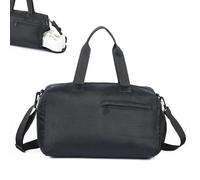 OTraki Borsone Palestra Donna, 40x24x23cm Borsa Palestra Uomo, Borsone Palestra Piccola con Scomparto Scarpe e Design Multifunzionale per Sport e Viaggi, Nero