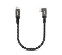 OTraki Cavo USB C USB C Corto 0.1m, 240W Nylon Cavo Tipo C Caricabatterie Cellulare Ricarica Veloce Type C Angolo 90 Gradi, Cavo Usb Type-C Per Iphone 17 16 15 Pro Max, Per Macbook, Per Ipad