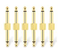 OTraki Connettori per Pedali Chitarra 6.35 mm 6Pezzi Maschio-Maschio Dritto
