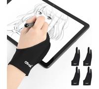 OTraki Guanti da Disegno con Palmo Rinforzato 2 Dita S 7 x 18.3 cm