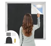 OTraki Oscurante Finestra 130 x 145cm, Tenda Oscurante con Ventose, Tende Senza Fori per Finestre con Borsa di Stoccaggio, Portatile per Finestre Lucernari Camera dei Bambini Viaggi