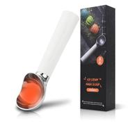 OTraki Paletta per Gelato 18cm, Cucchiaio da Gelato in PC Lega Di Zinco, Porzionatore Gelato per Ghiaccio Duro, Riscaldamento Automatico, Antiaderente, Antigelo, Senza Sforzo