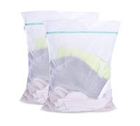 OTraki Sacchetti per Lavatrice, 60 X 80 cm Borsa Lavanderia con Cerniera Sacchetti Biancheria Lavatrice Grande Sacco Lavanderia per Camiceria, Calze, Intimo e Vestiti Borse di Lavaggio(2 Pezzi)