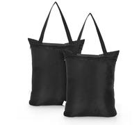OTraki Sacchi da Biancheria Impermeabile da viaggio, 30X40cm 2 Pezzi Sacchetti Mangiapannolini pieghevole per Bambino/Neonato,Sacca Impermeabile per Costume Bagno Donna/Uomini/Premaman, Wet bag Nero