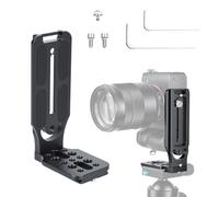 OTraki Supporto per fotocamera, 38 mm, Quick Release, con piastra a sgancio rapido, vite da 1/4 e 3/8 pollici, piastra QR verticale, staffa universale a L per fotocamera DSLR Manfrotto DJI Nikon Canon