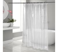 OTraki Tenda da Doccia Trasparente 183x183 cm, Con 3 Magneti + 12 Ganci, Tenda Doccia in Plastica PEVA, Tenda da Bagno Antimuffa Impermeabile per Bagno, Spessore 0,175 mm