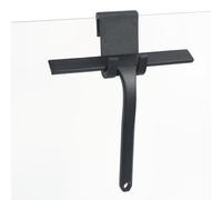 OTraki Tergivetro Doccia Silicone 22.8cm, Pulizia Efficiente Tira Acqua Da Doccia Con Gancio Tiraacqua In Silicone Per Portatile, Lavavetri Doccia Senza Perforazione Per Finestre, Specchi (Nero)