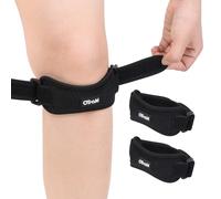 OTraki Tutore Ginocchio Rotulea, 2 Pezzi Cinturino Sottorotuleo Regolabile Ginocchiera Ortopedica Con Cuscino Elastico per Escursionismo, Basket, Corsa, Tennis, E Squat