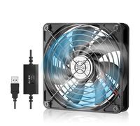 OTraki Ventilatore USB 120 mm,5V USB Fan Raffreddamento PC Ventole Mini Ventilatore 3 Velocità Regolabili,PC Ventole Compatibile con computer/PS4 /TV Box/Armadio AV/Router/Xbox