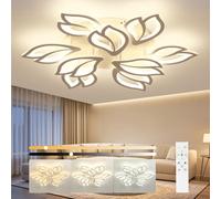 OTREN Plafoniera LED Soffitto Moderna, Dimmerabile Lampadario Camera da Letto 80CM, Lampada da Soffitto con Telecomando per Soggiorno Sala da Pranzo Cameretta Bambini, 9 Fogli