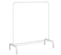 OTROUWORHT Byuairy, appendiabiti in metallo con ripiano inferiore, per appendere vestiti, camicie, jeans e cappotti, bianco