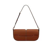 OTroyllvaoT Piccola borsa a tracolla per le donne,Borsa a mano cento ascelle,Borsa classica vintage pochette,Borse ascellari in pelle, Cognac, 7.9*3.9*7.1 inches