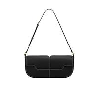 OTroyllvaoT Piccola borsa a tracolla per le donne,Borsa a mano cento ascelle,Borsa classica vintage pochette,Borse ascellari in pelle, Nero-b, 7.9*3.9*7.1 inches