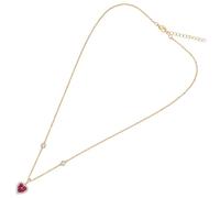 Ottaviani bijoux Collana da donna in ottone placcato oro con cubic zirconia cm 44+ext 5
