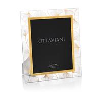 Ottaviani Portafoto della Collezione Soffio in Cristallo e foglia oro Tecnologia Silver Foil cm 20x25