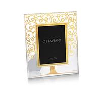 Ottaviani Portafoto della Collezione Albero dell'amore in Cristallo e foglia oro Tecnologia Gold Foil cm 13x18