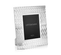 Ottaviani Portafoto della Collezione Cristalli di luce in Cristallo e foglia argento Tecnologia Silver Foil cm 13x18