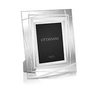 Ottaviani Portafoto della Collezione Il ricordo in Cristallo e foglia argento Tecnologia Silver Foil cm 13x18