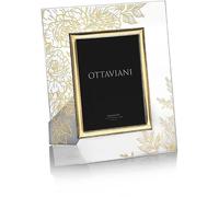 Ottaviani Portafoto della Collezione Rose in Cristallo e foglia oro Tecnologia Gold Foil cm 13x18