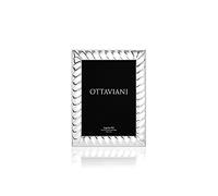 Ottaviani Portafoto fascia stretta della Collezione Torchon in Miro Silver cm 9x13