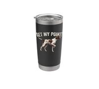 Ottenere il mio punto - Pointer inglese papà cane da caccia Bicchiere termico in acciaio inox doppia parete
