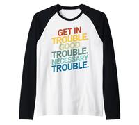 Ottenere in Buona Necessario Problemi Vintage Per La Giustizia Sociale Maglia con Maniche Raglan