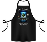 Ottenere IN Loser Divertente Alieno UFO Cotone Grembiule 100% Biologico