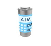 Ottenga la banca di BANCOMAT del bancomat Bicchiere termico in acciaio inox doppia parete