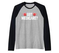 Ottenuto Medicare Agente di Assicurazione Sanitaria Agente Marketing Maglia con Maniche Raglan