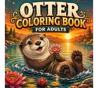 Otter Coloring Book For Adults: 40 Cute and Relaxing Single-Sided Otter Illustrations for Stress Relief and Mindfulness | 8.5 x 8.5 Inch Coloring Book