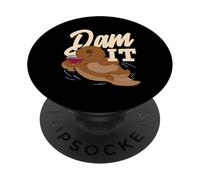 Otter Gang Cartoon Dam Gli amanti degli animali PopSockets PopGrip Adesivo