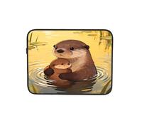 Otter Mom - Custodia per computer portatile, per la festa della mamma, borsa per computer portatile, tablet, valigetta da lavoro da 12 pollici