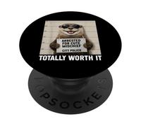 Otter Mugshot arrestato per un simpatico malizia ne vale la pena PopSockets PopGrip Adesivo