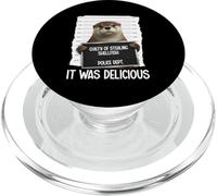 Otter Mugshot colpevole di aver rubato crostacei era delizioso PopSockets PopGrip per MagSafe
