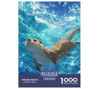 Otter Puzzle 1000 Pezzi Grandi Dimensioni Per Adulti E Bambini Idea Regalo Immagine Dipinta, Intrattenimento Creativo Per Adulti E Bambini A Partire Da 12 Anni70x50cm/1000pcs