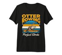 Otter Rowing Perfect Stroke Funny Crew Maglietta Premium