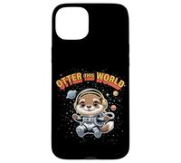 Otter This World Boys Space Otter Cartoon Design Custodia per iPhone 15 Plus
