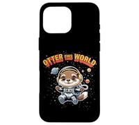 Otter This World Boys Space Otter Cartoon Design Custodia per iPhone 16 Pro Max